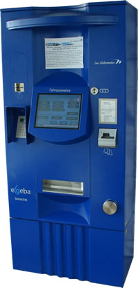 Gesamtansicht des Ticket-Automaten für den Bodensee-Katamaran