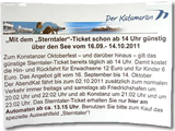 Hinweis-Zettel für den Fahrkarten-Automat des Bodensee-Katamarans